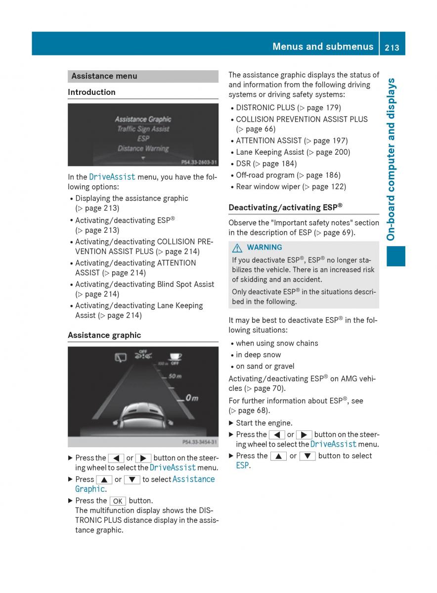 Mercedes GLA W212 X156 owners manual / page 215