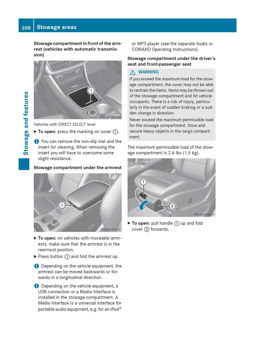 Mercedes GLA W212 X156 owners manual / page 270