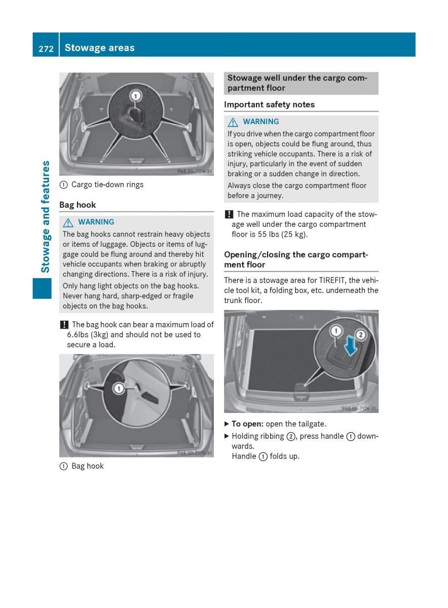 Mercedes GLA W212 X156 owners manual / page 274