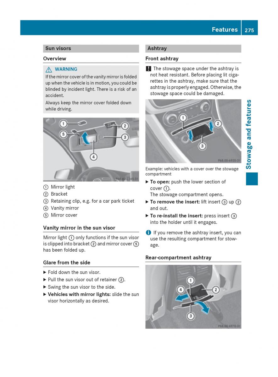 Mercedes GLA W212 X156 owners manual / page 277