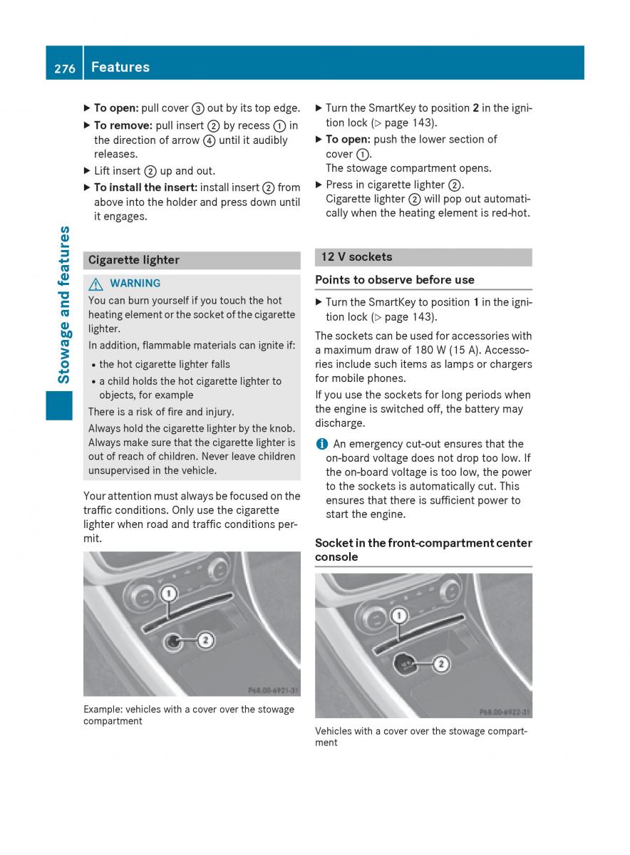 Mercedes GLA W212 X156 owners manual / page 278