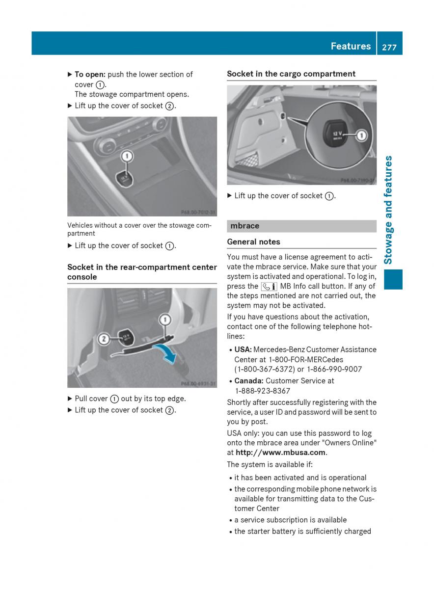 Mercedes GLA W212 X156 owners manual / page 279