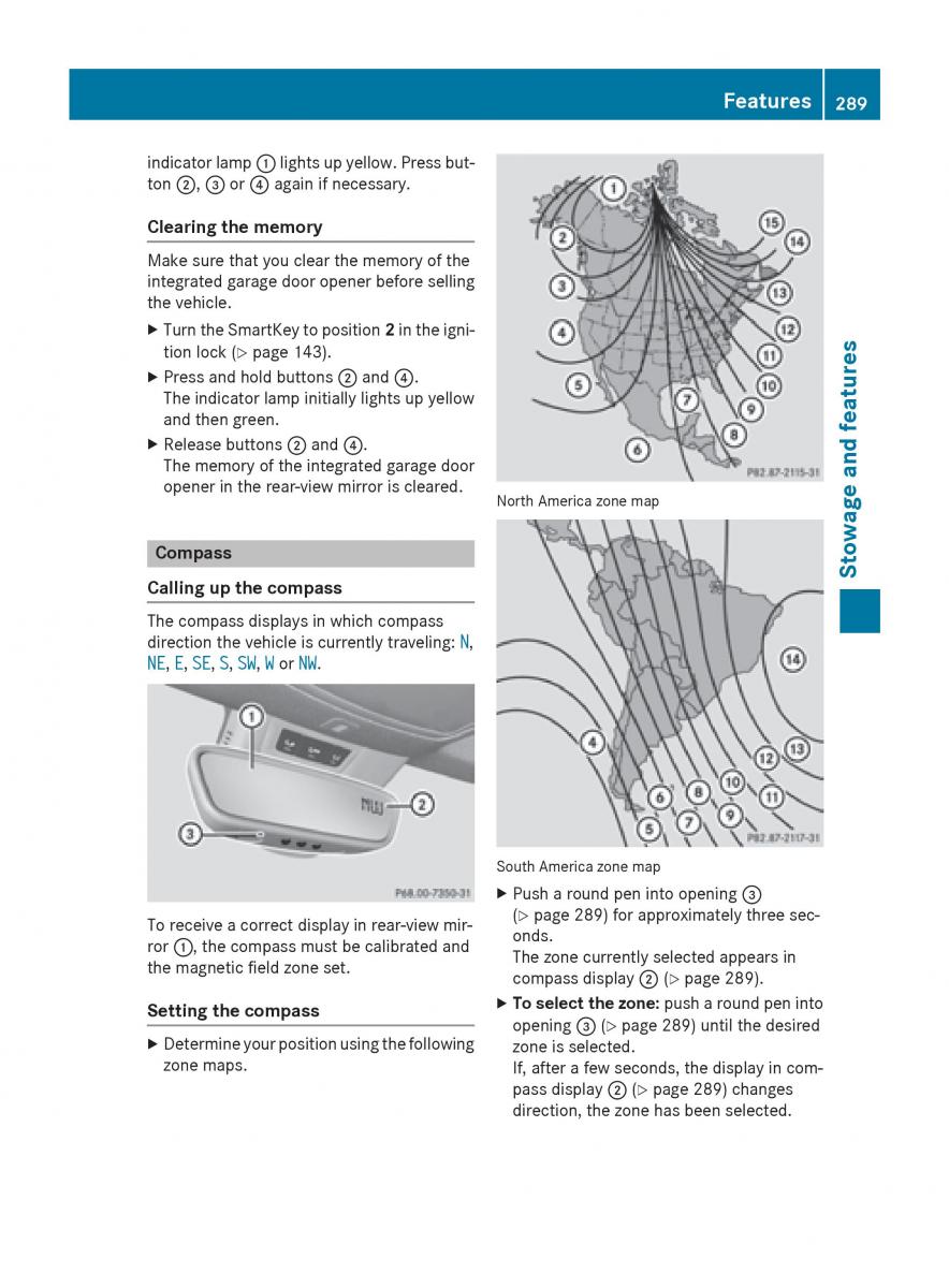 Mercedes GLA W212 X156 owners manual / page 291