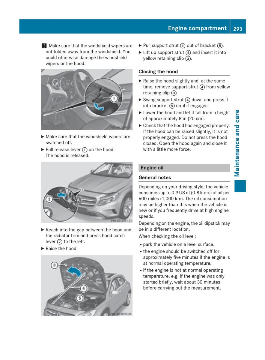 Mercedes GLA W212 X156 owners manual / page 295