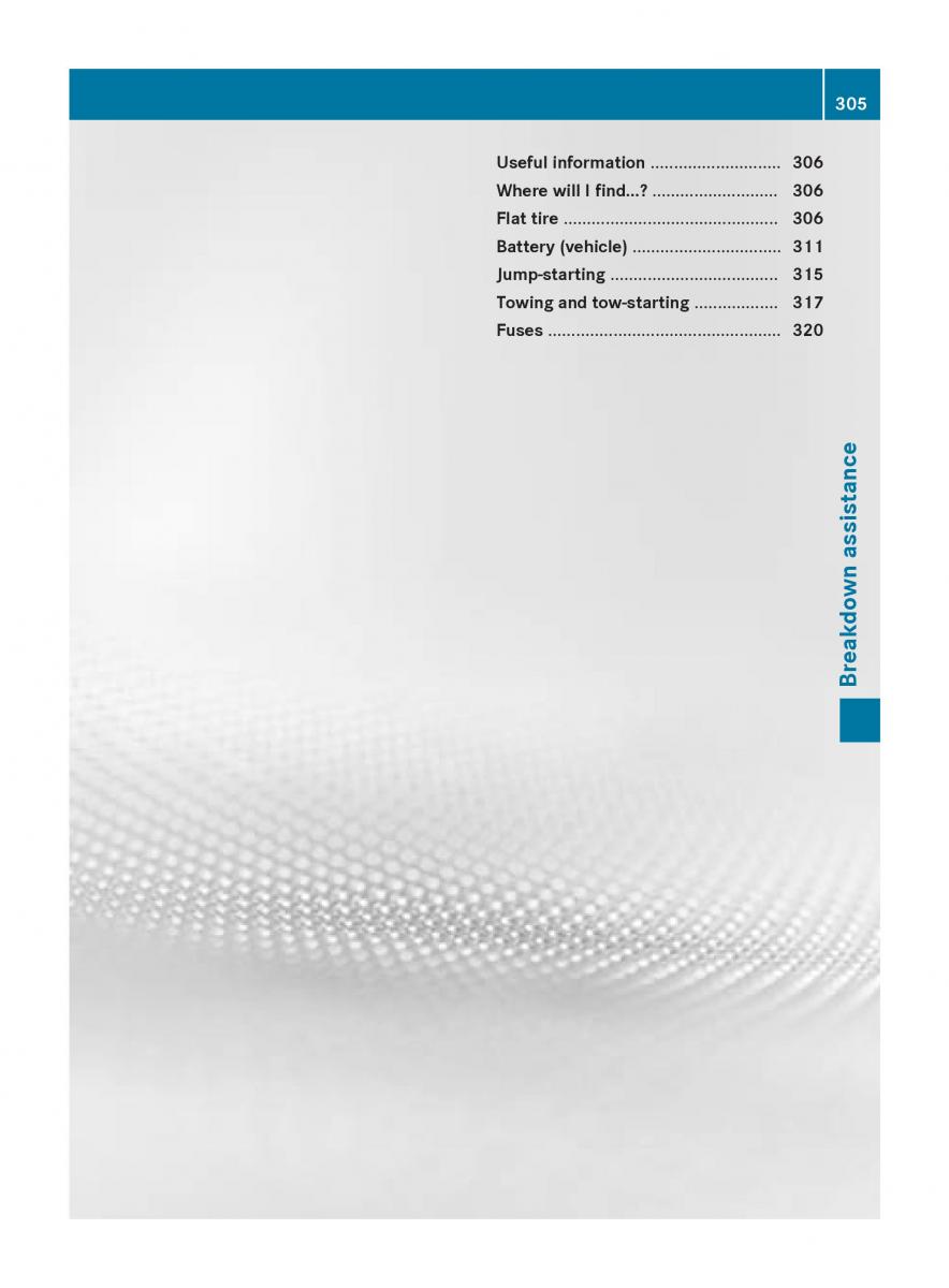 Mercedes GLA W212 X156 owners manual / page 307