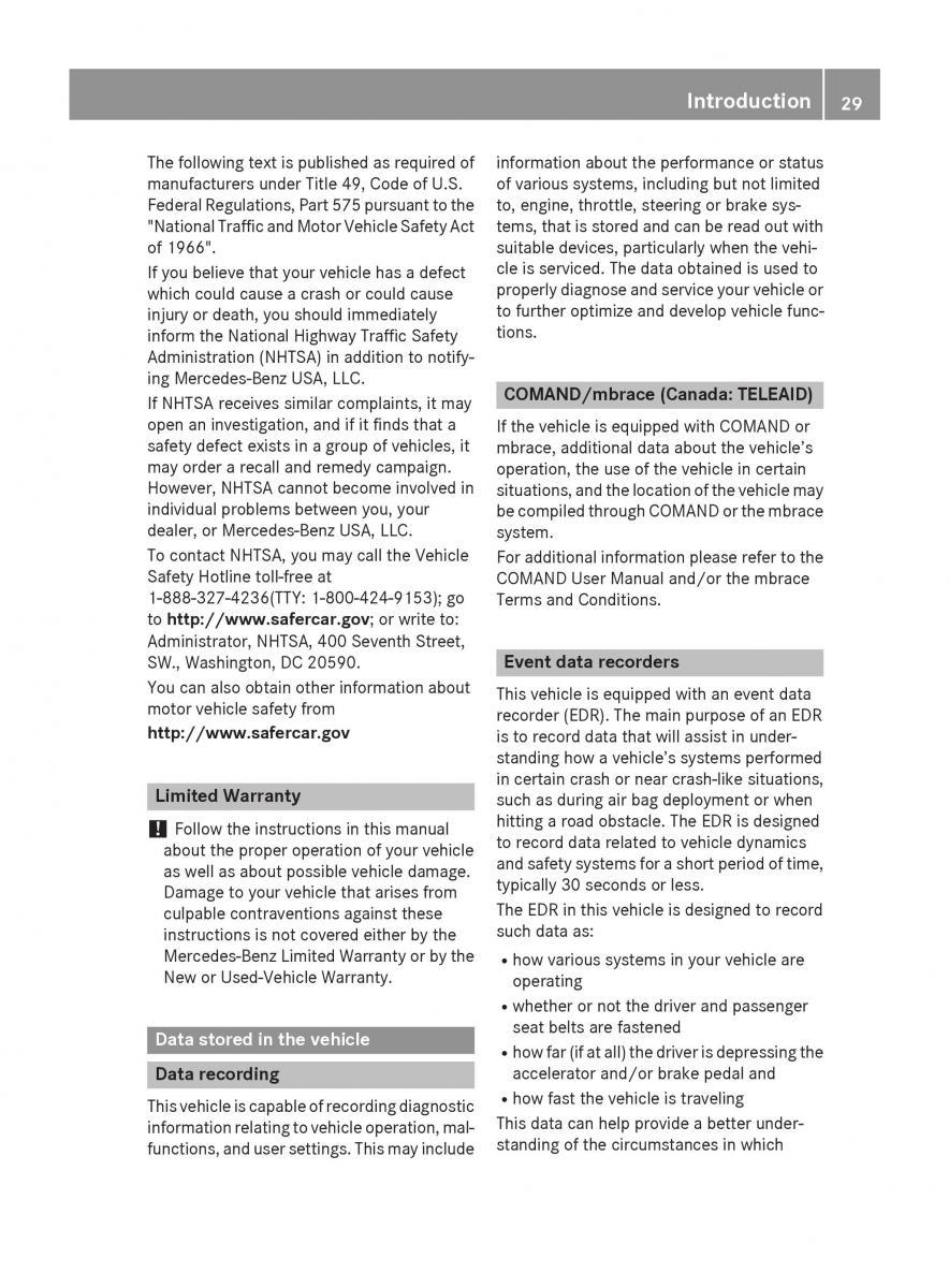 Mercedes GLA W212 X156 owners manual / page 31