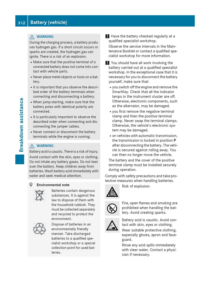 Mercedes GLA W212 X156 owners manual / page 314