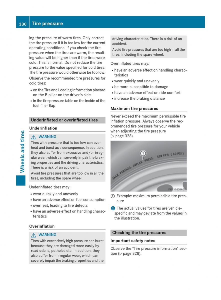 Mercedes GLA W212 X156 owners manual / page 332