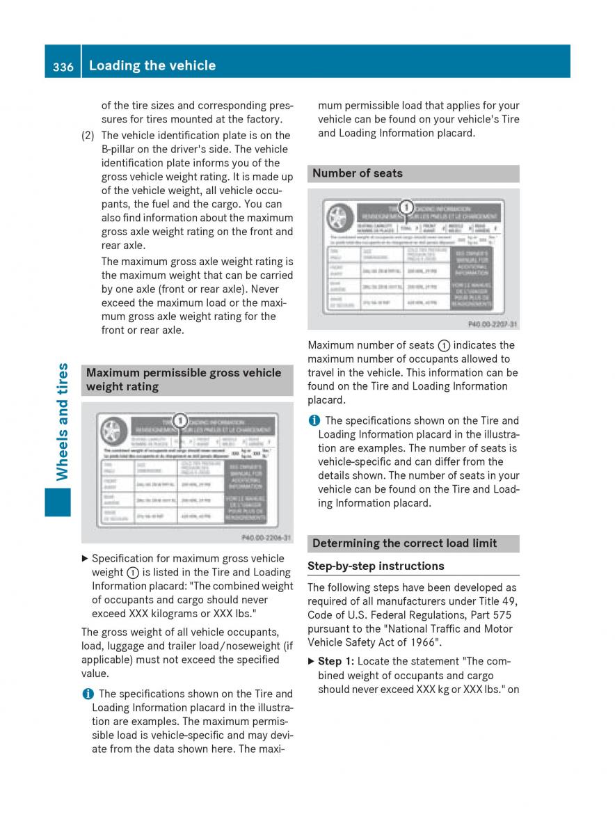 Mercedes GLA W212 X156 owners manual / page 338