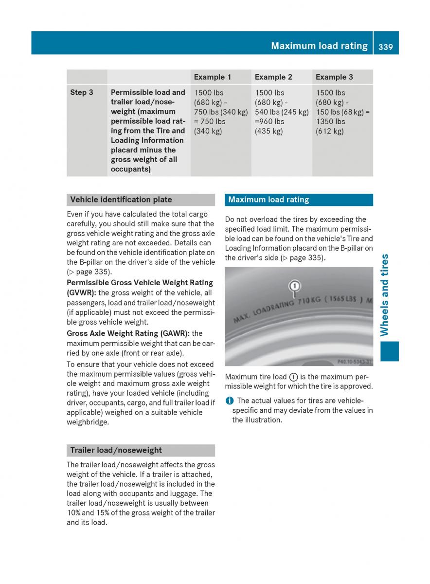 Mercedes GLA W212 X156 owners manual / page 341