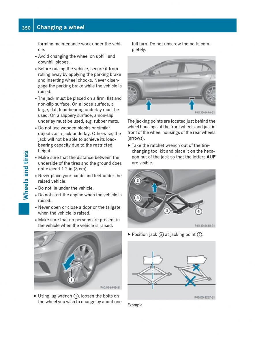 Mercedes GLA W212 X156 owners manual / page 352