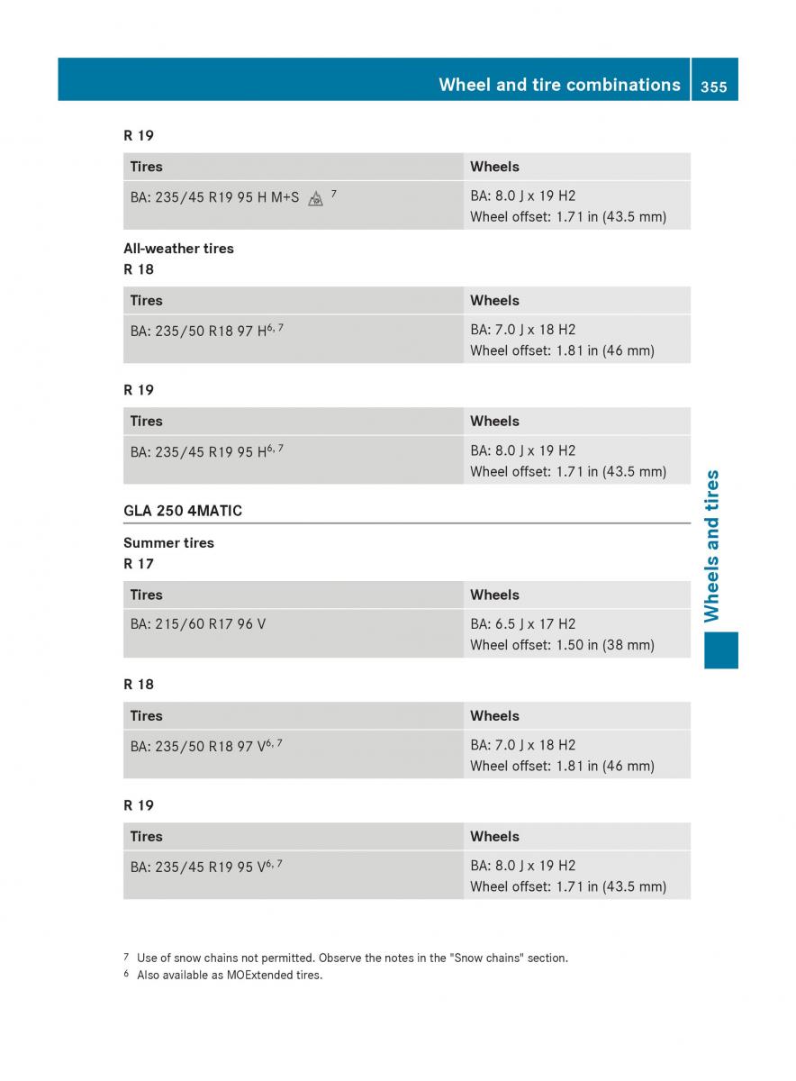 Mercedes GLA W212 X156 owners manual / page 357