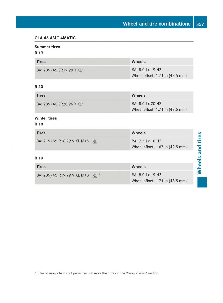 Mercedes GLA W212 X156 owners manual / page 359