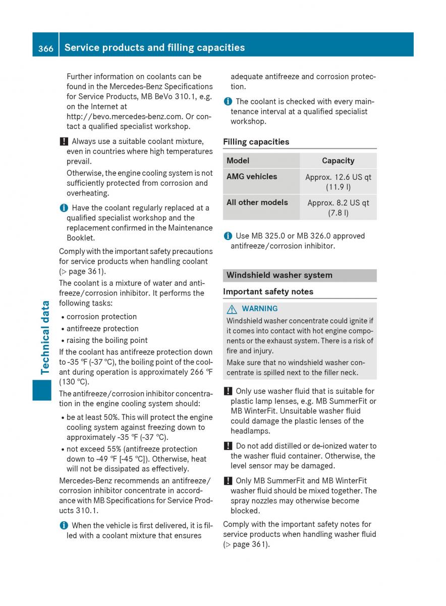 Mercedes GLA W212 X156 owners manual / page 368