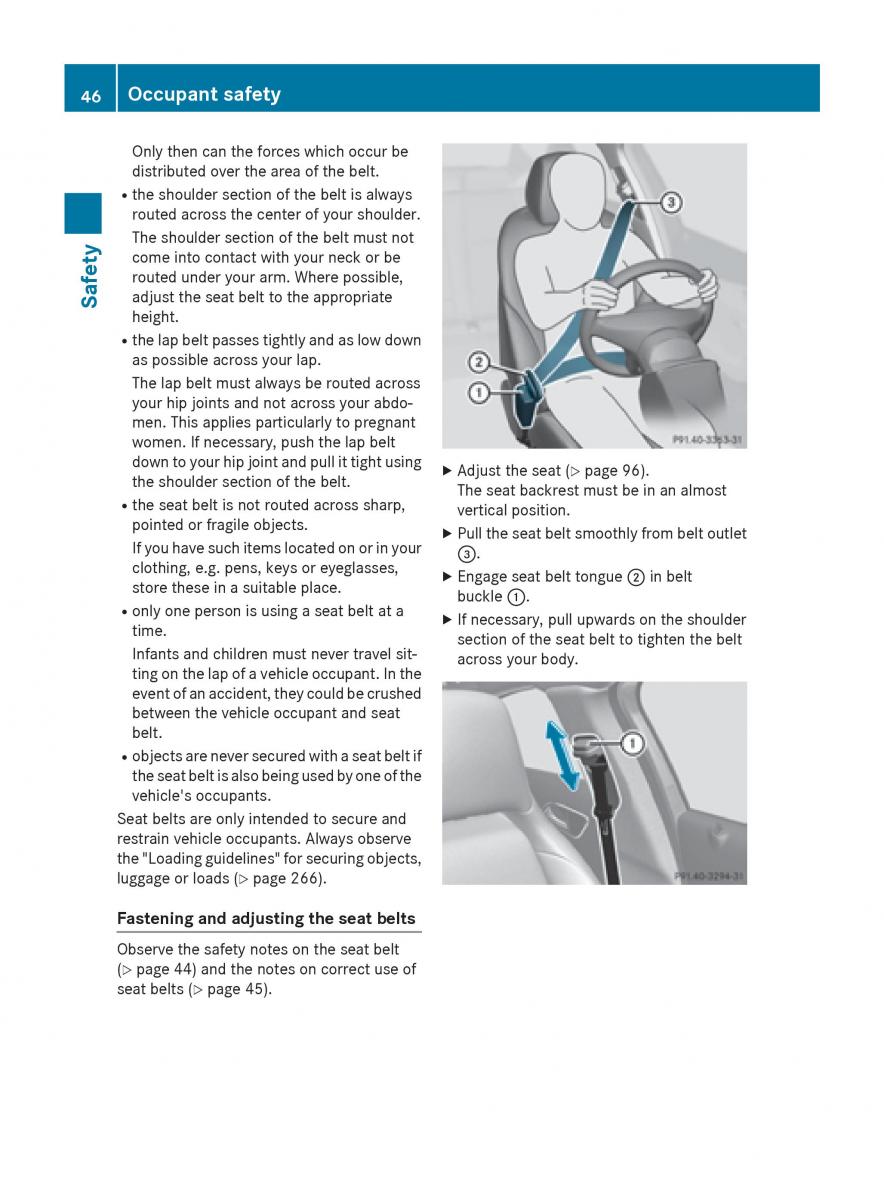 Mercedes GLA W212 X156 owners manual / page 48