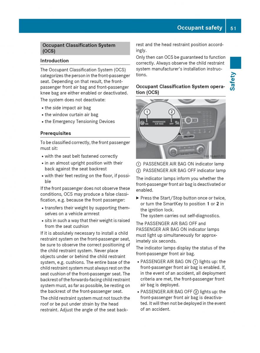 Mercedes GLA W212 X156 owners manual / page 53