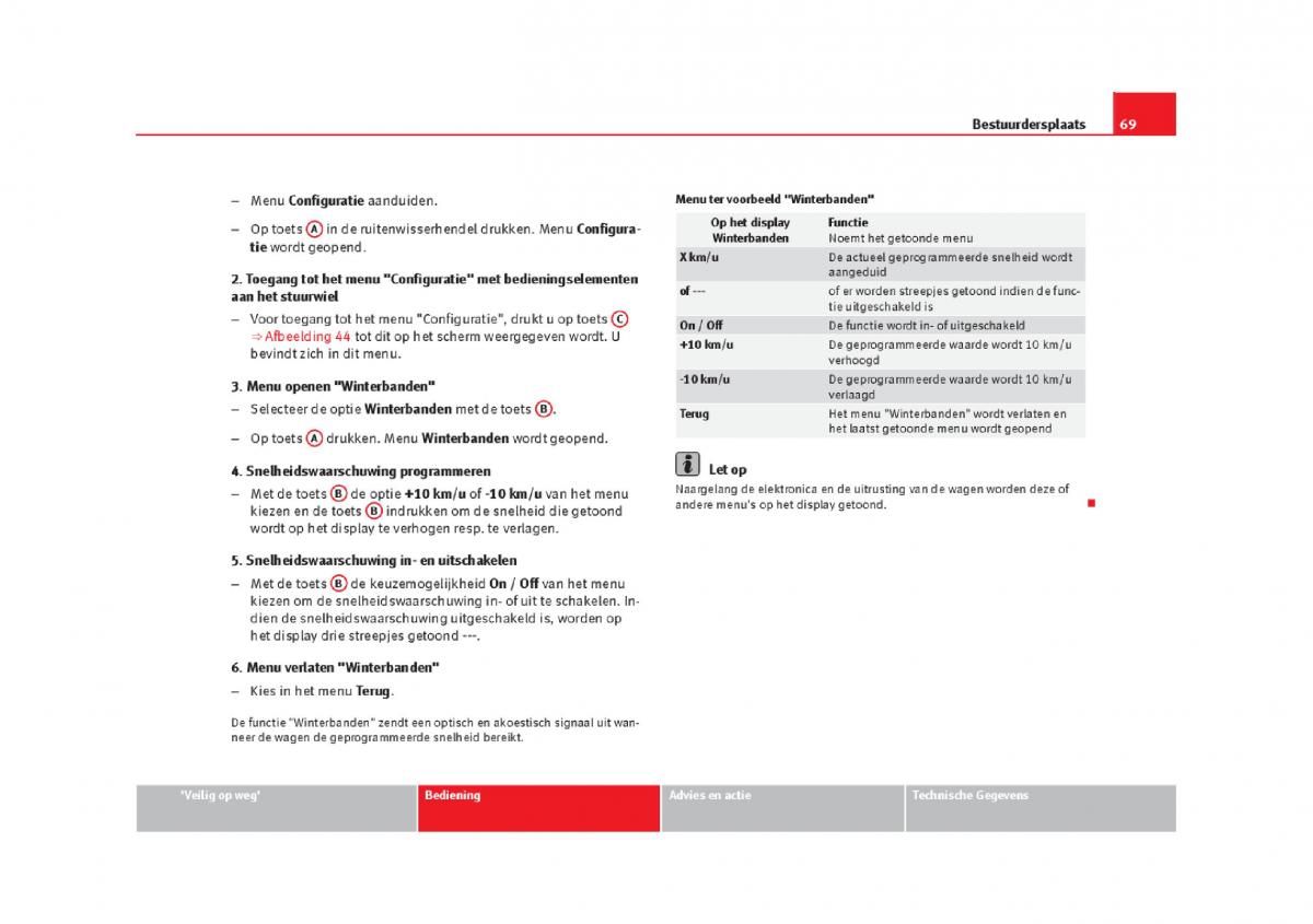 Seat Leon III 3 handleiding / page 72