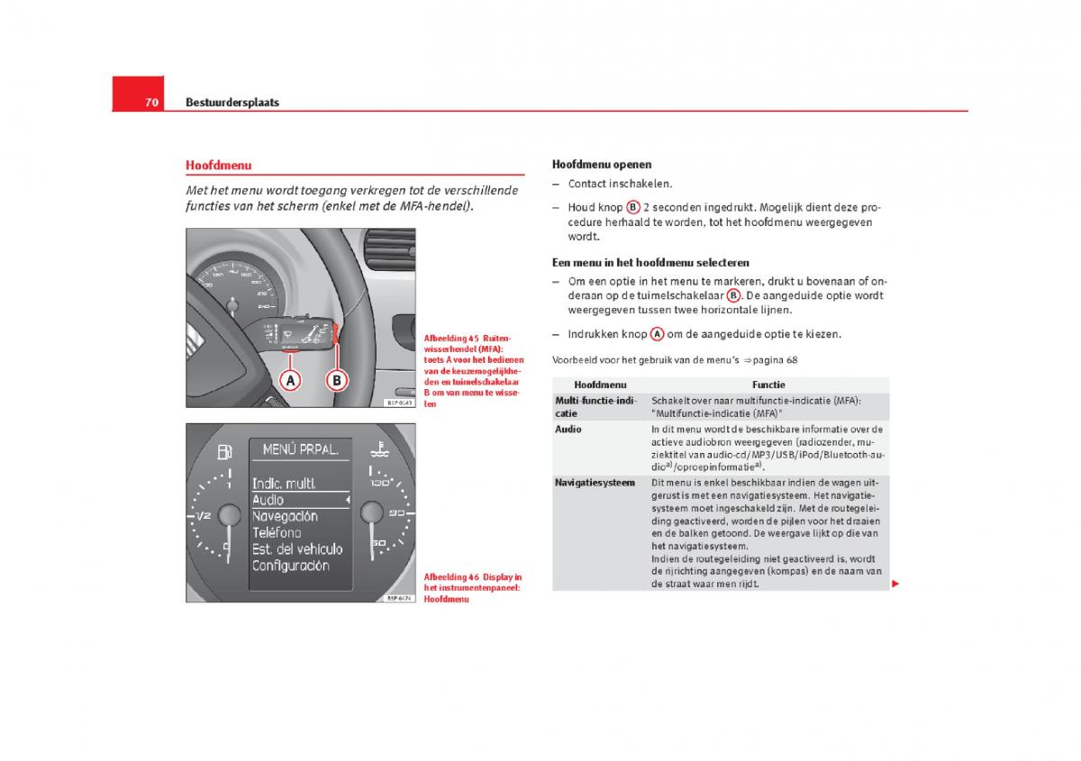 Seat Leon III 3 handleiding / page 73