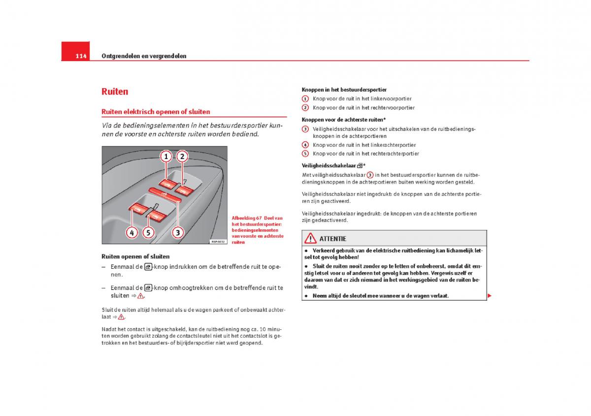 Seat Leon III 3 handleiding / page 117