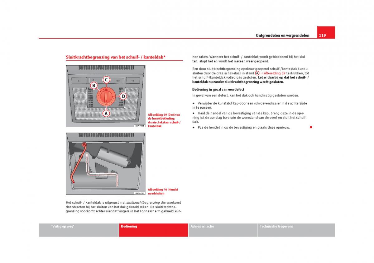 Seat Leon III 3 handleiding / page 122