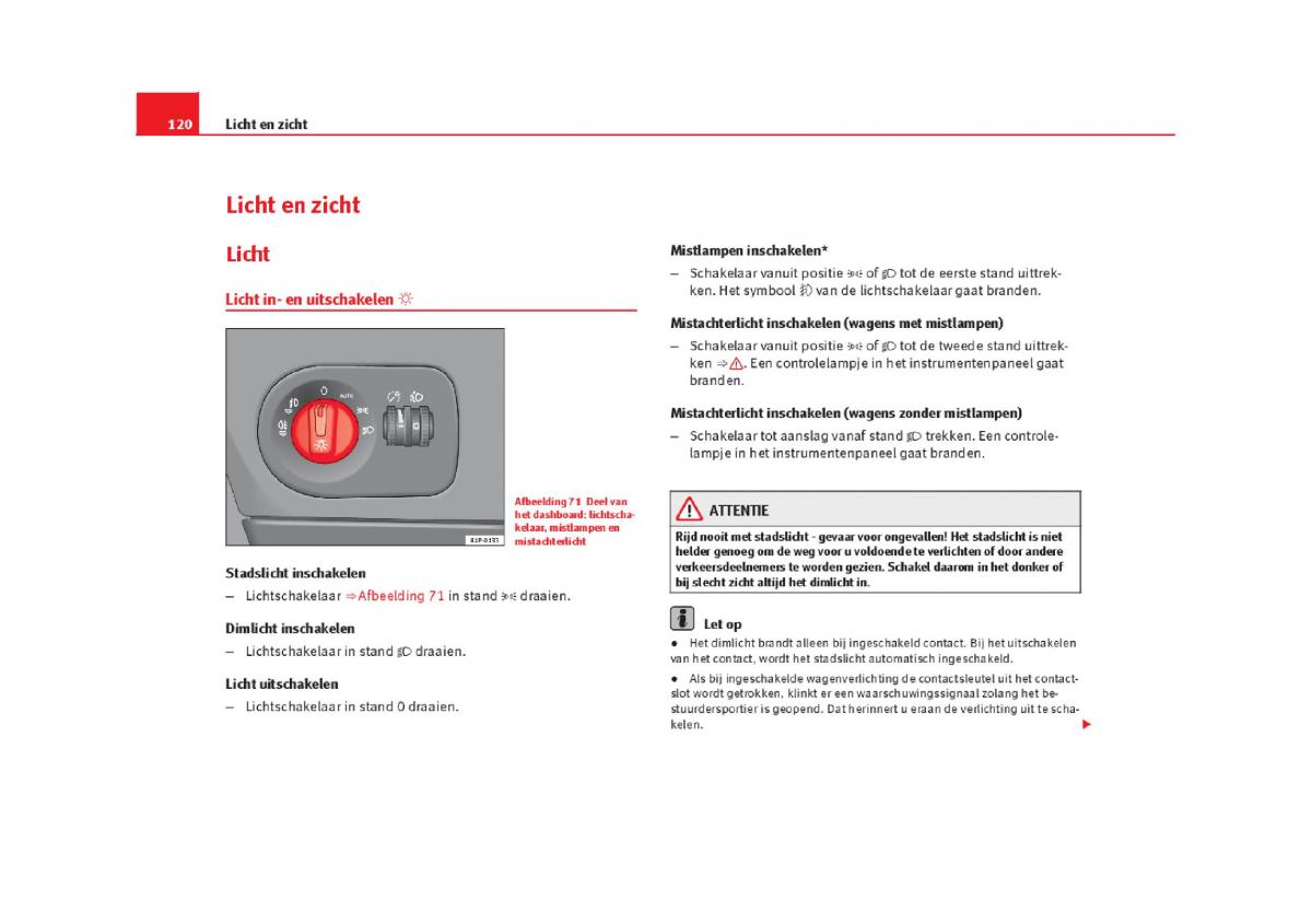 Seat Leon III 3 handleiding / page 123