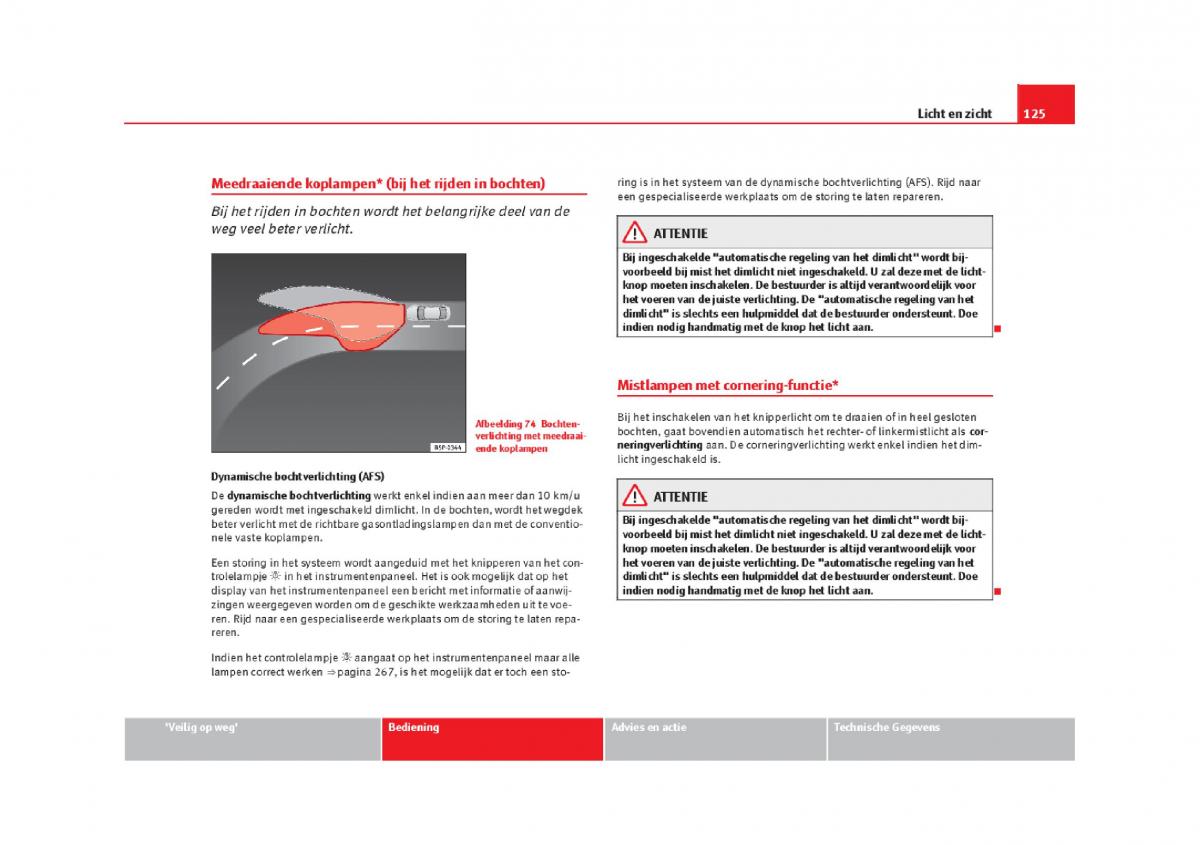 Seat Leon III 3 handleiding / page 128