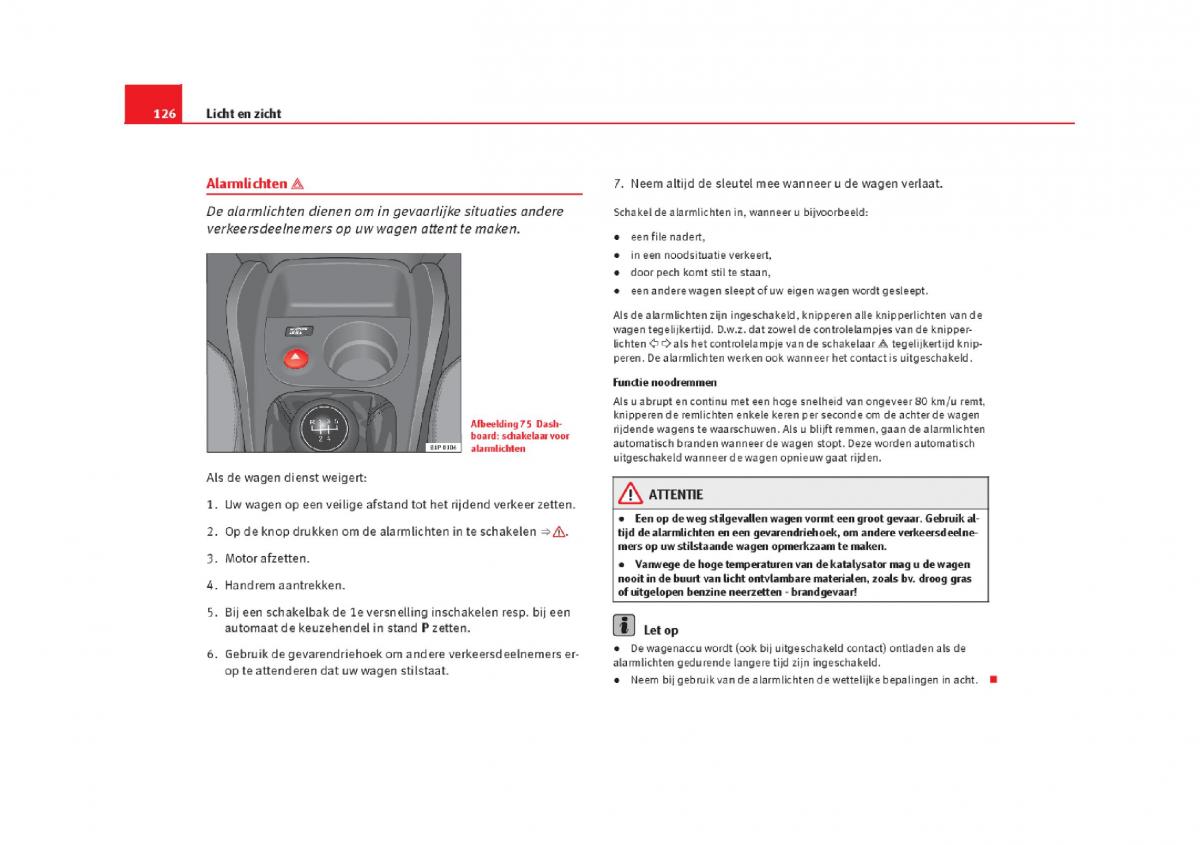 Seat Leon III 3 handleiding / page 129