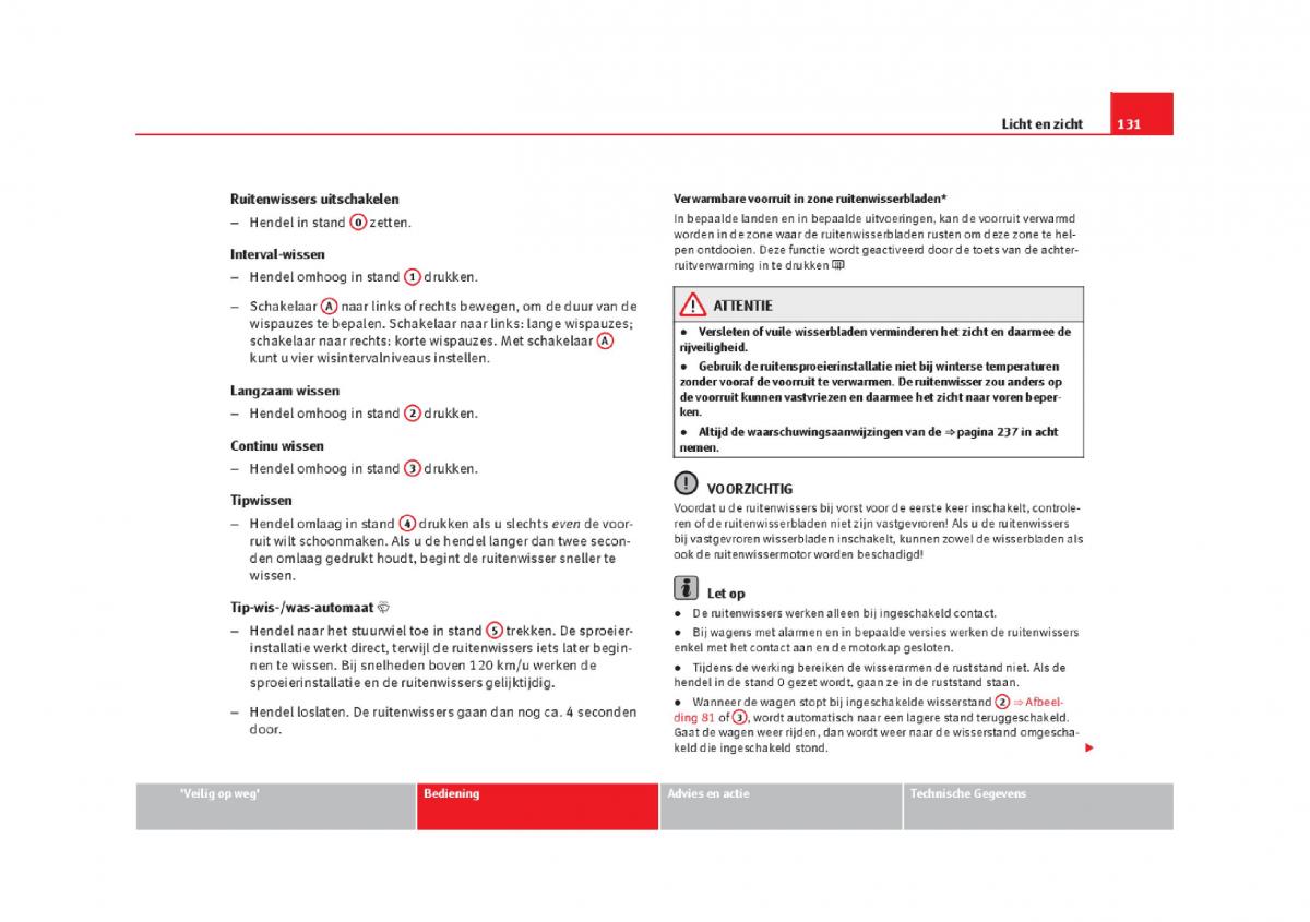 Seat Leon III 3 handleiding / page 134