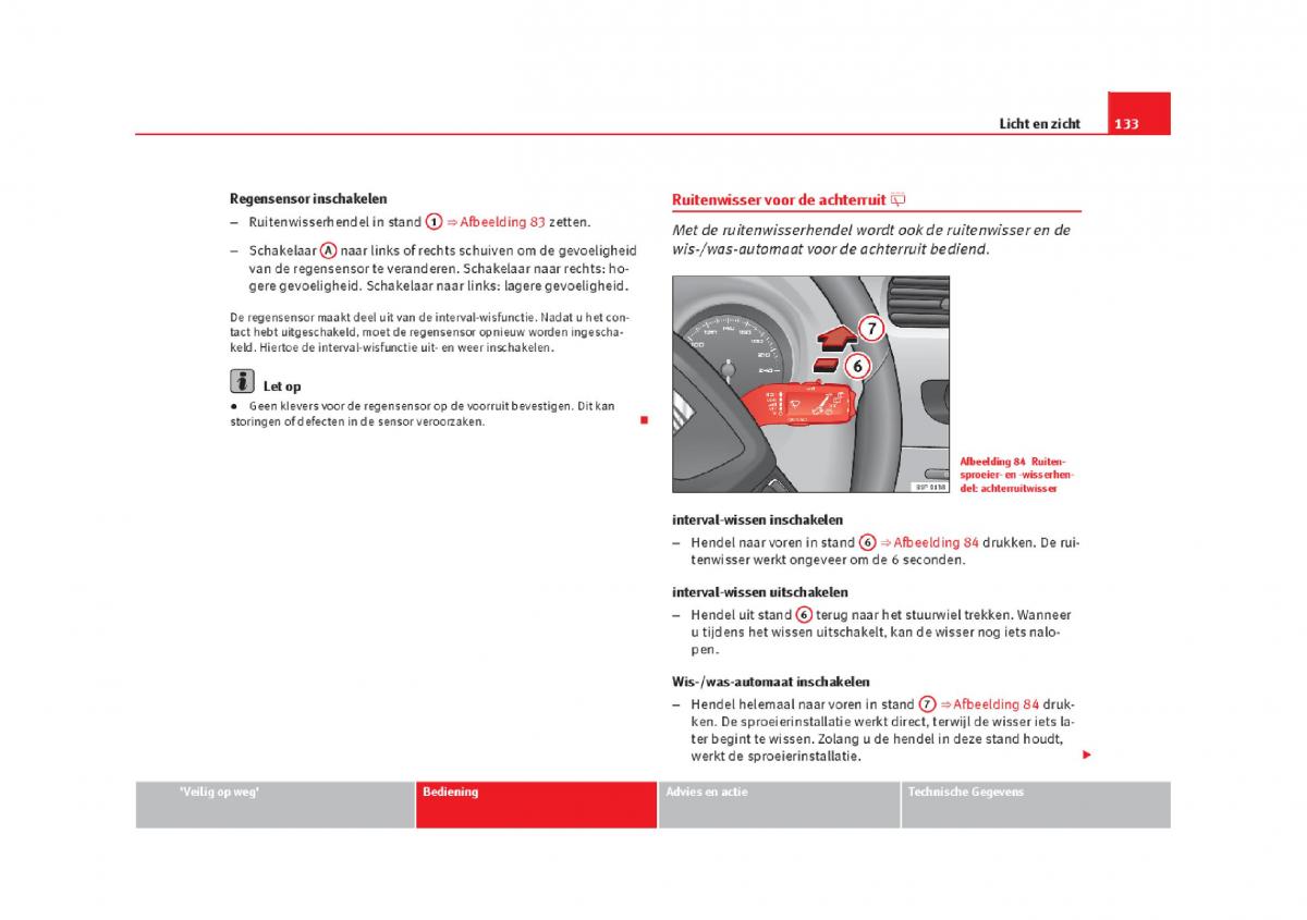 Seat Leon III 3 handleiding / page 136