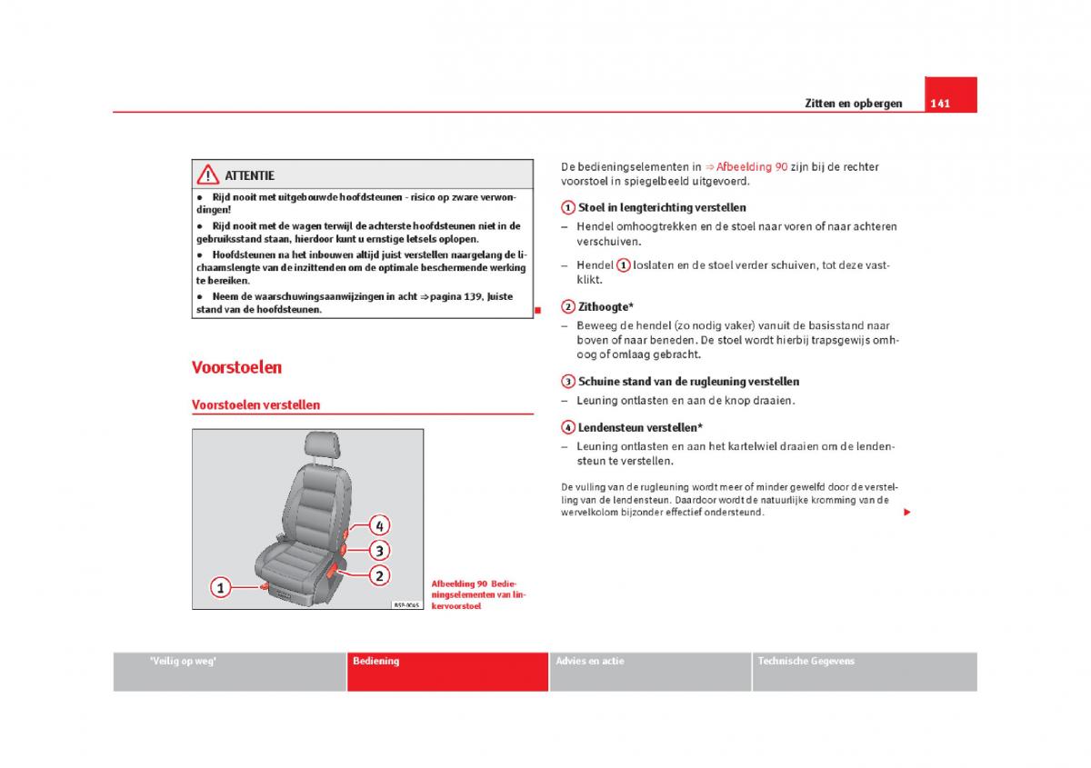 Seat Leon III 3 handleiding / page 144