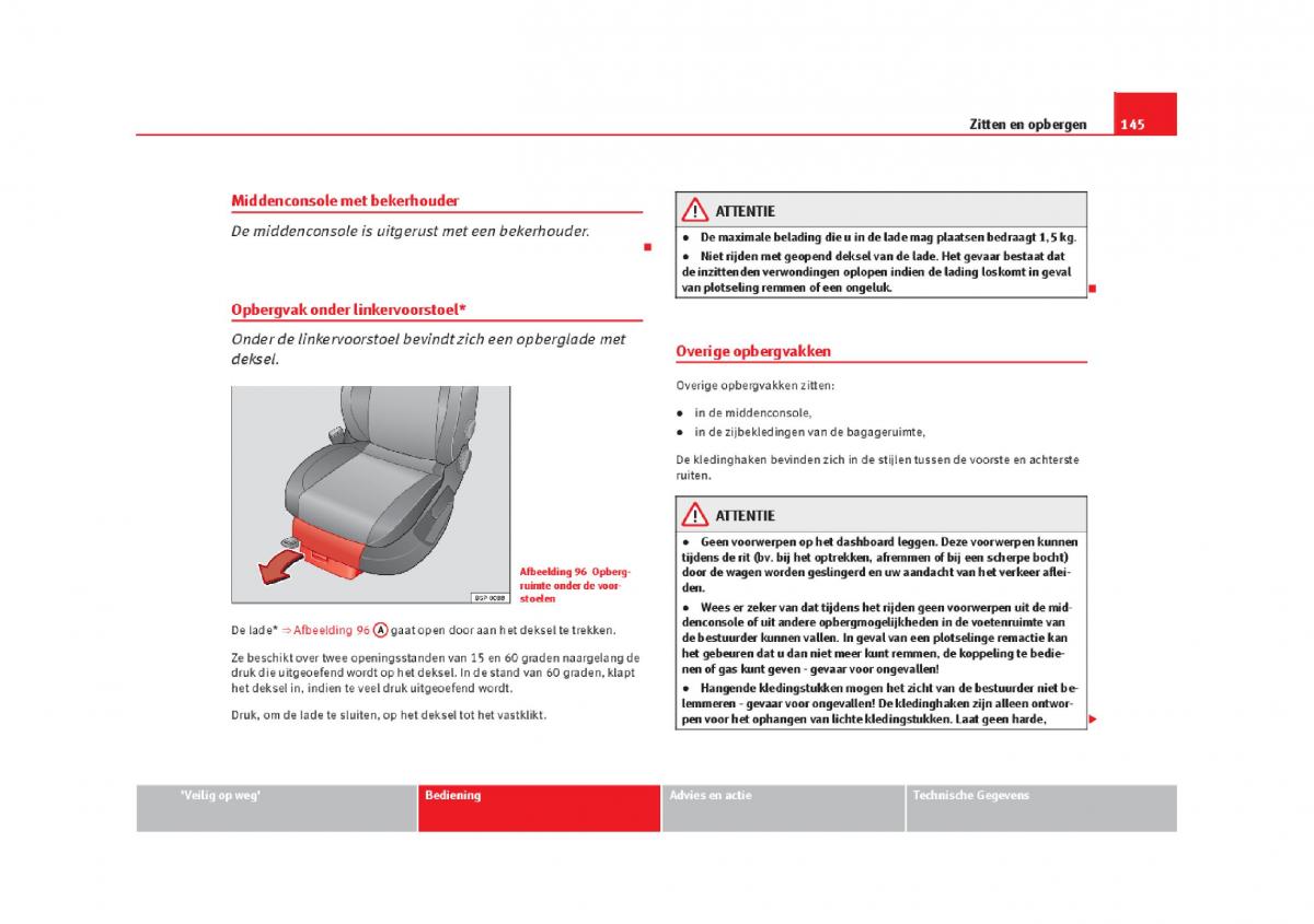 Seat Leon III 3 handleiding / page 148