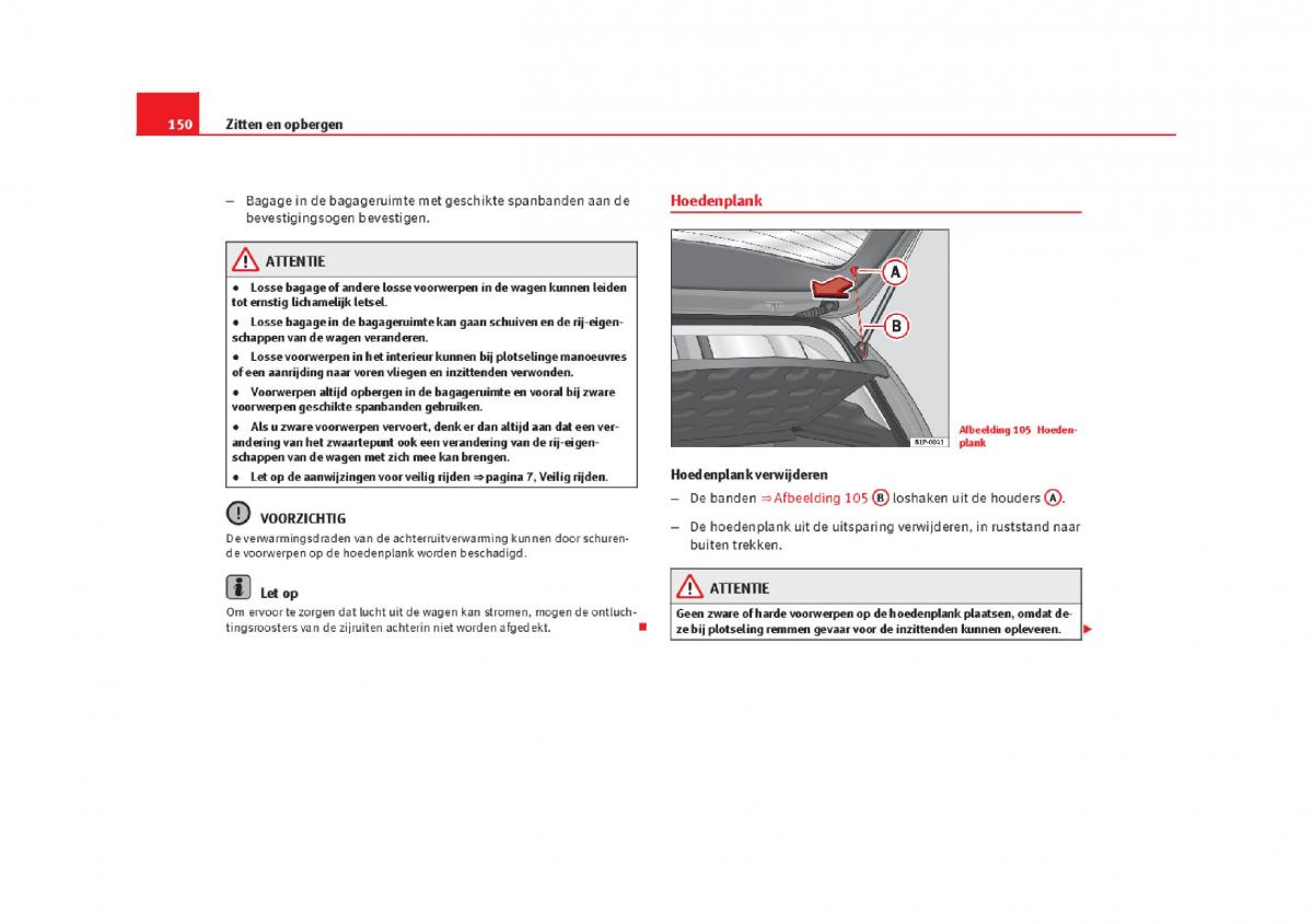 Seat Leon III 3 handleiding / page 153