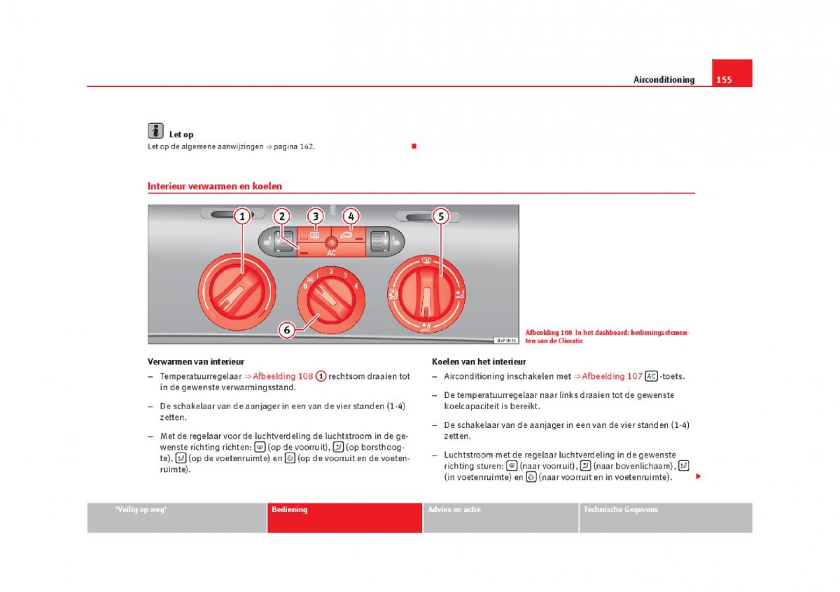 Seat Leon III 3 handleiding / page 158