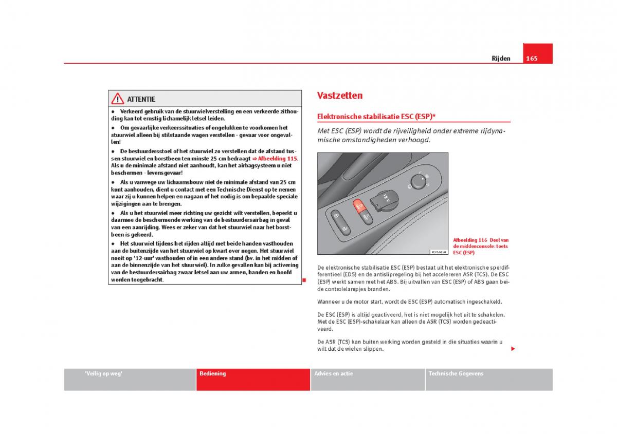 Seat Leon III 3 handleiding / page 168