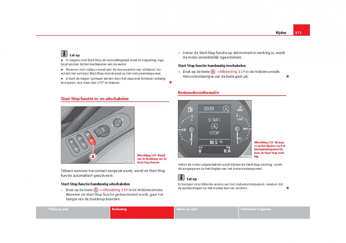 Seat Leon III 3 handleiding / page 176