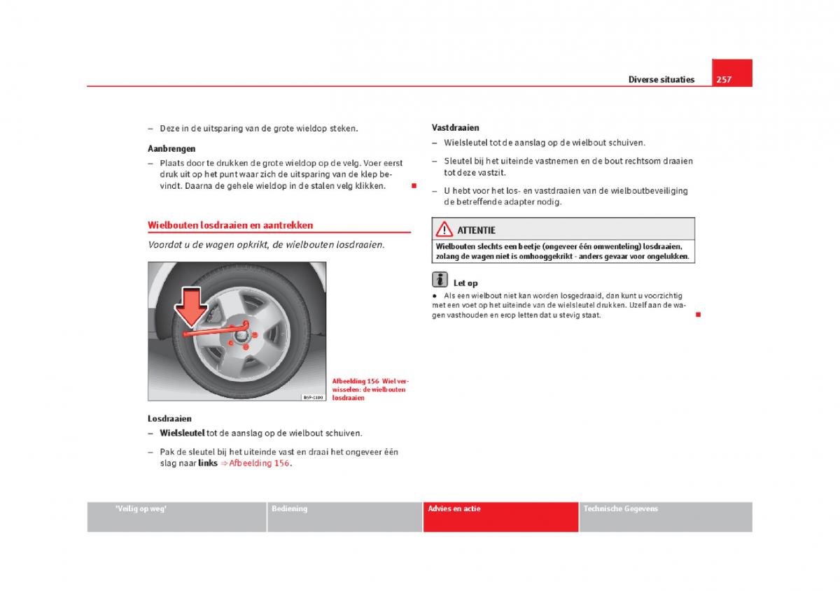 Seat Leon III 3 handleiding / page 260