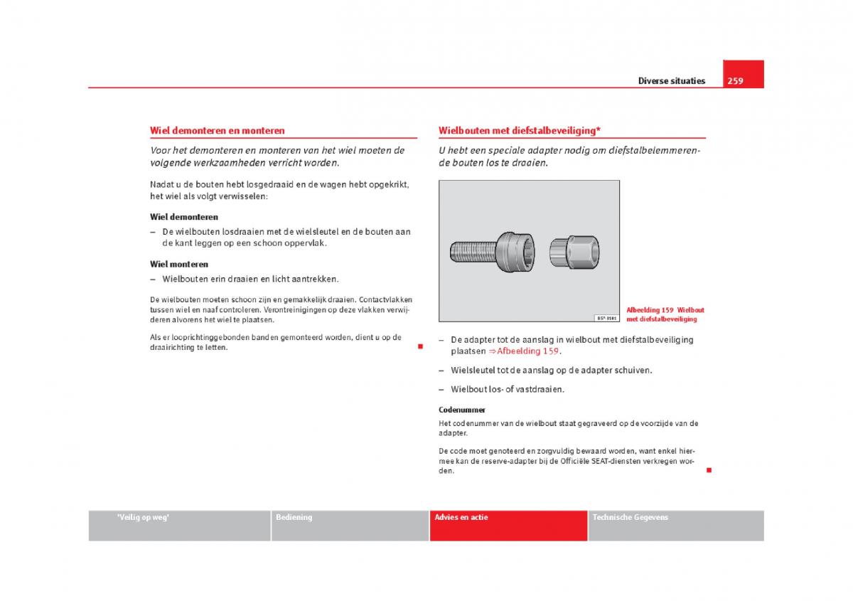 Seat Leon III 3 handleiding / page 262