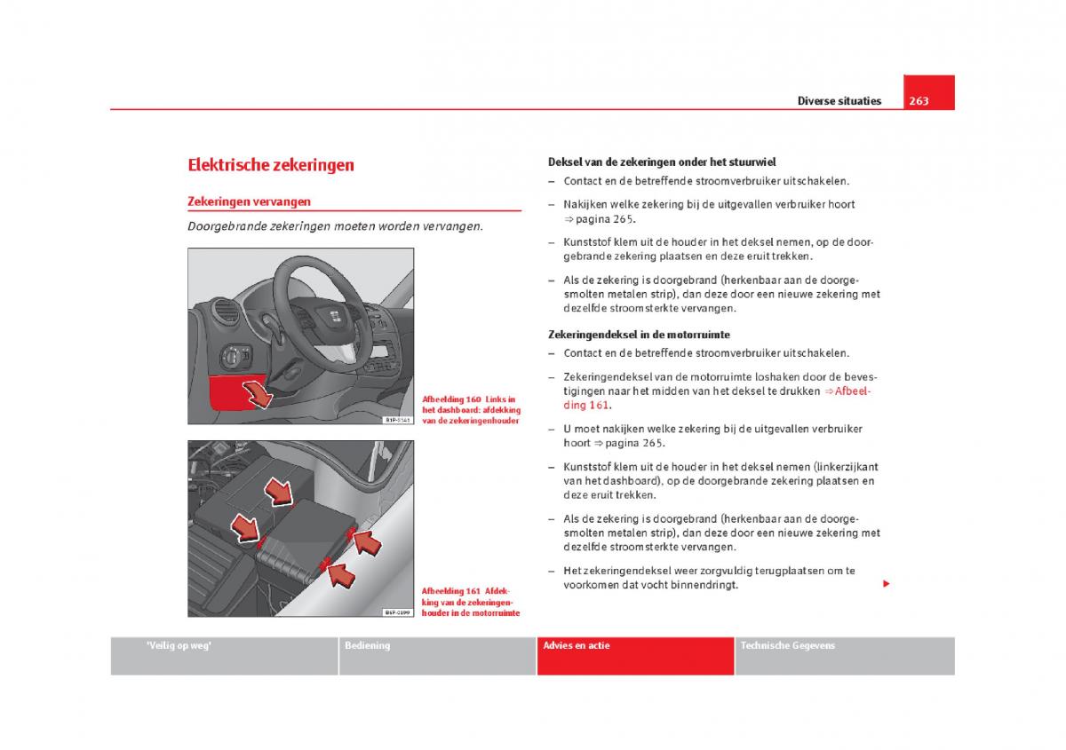 Seat Leon III 3 handleiding / page 266