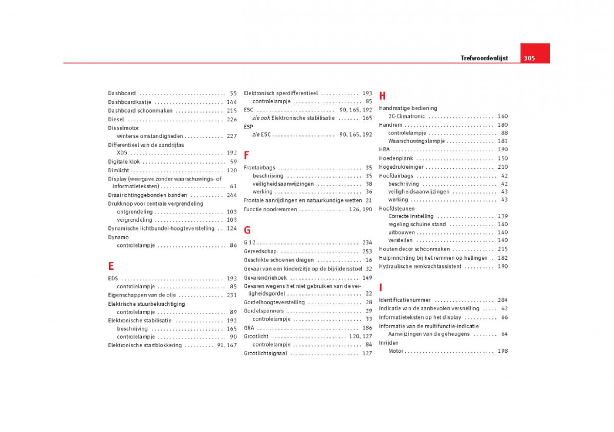 Seat Leon III 3 handleiding / page 308