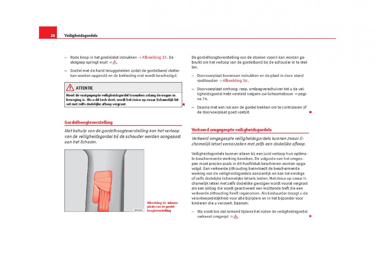 Seat Leon III 3 handleiding / page 31