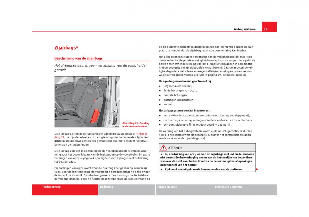 Seat Leon III 3 handleiding / page 42