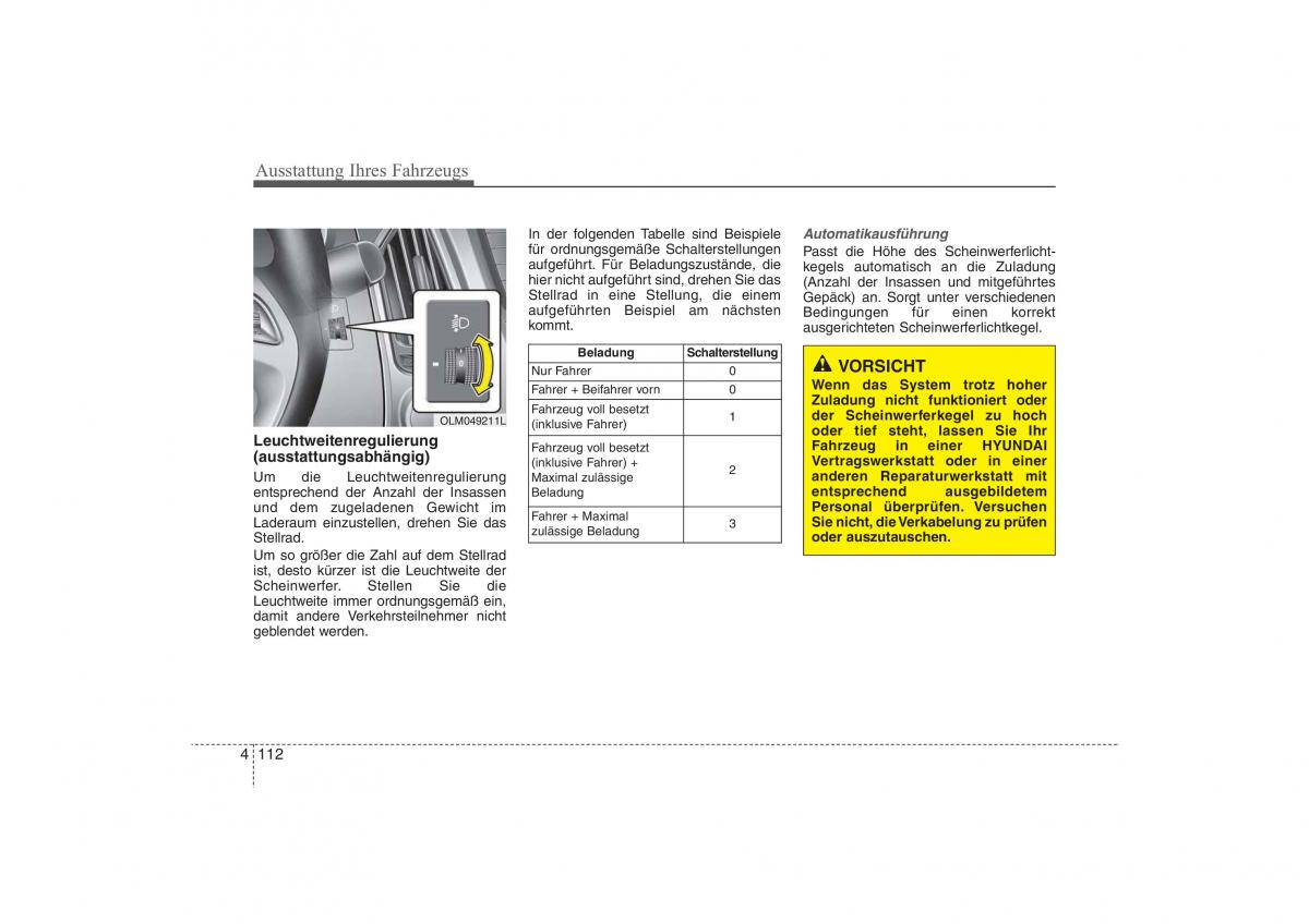 Hyundai ix35 Tucson II 2 Handbuch / page 207