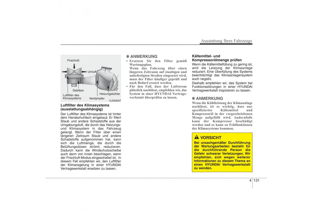 Hyundai ix35 Tucson II 2 Handbuch / page 226