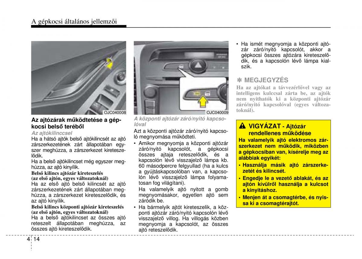 Hyundai ix20 Kezelesi utmutato / page 96