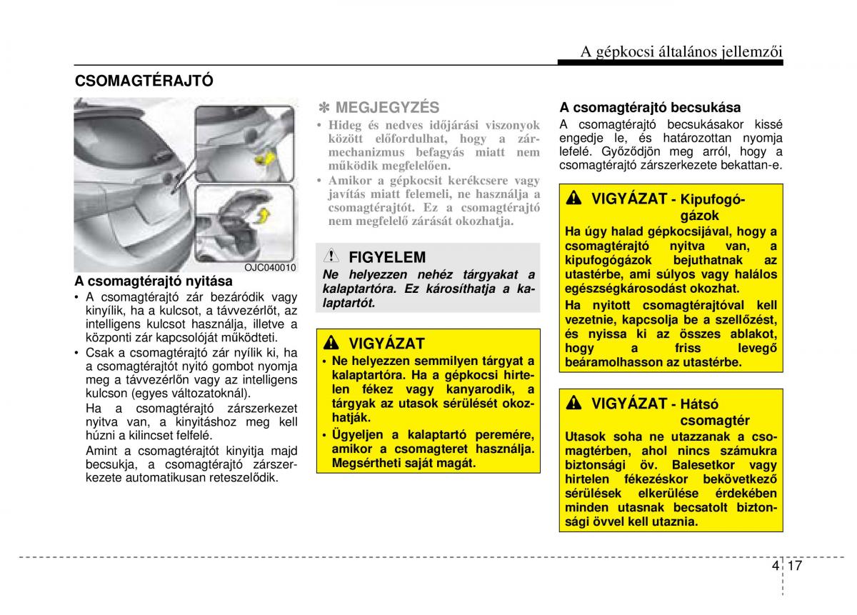 Hyundai ix20 Kezelesi utmutato / page 99