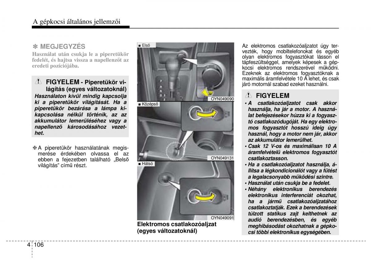 Hyundai ix20 Kezelesi utmutato / page 188