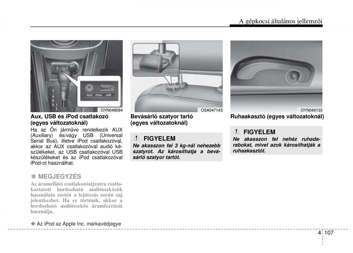 Hyundai ix20 Kezelesi utmutato / page 189