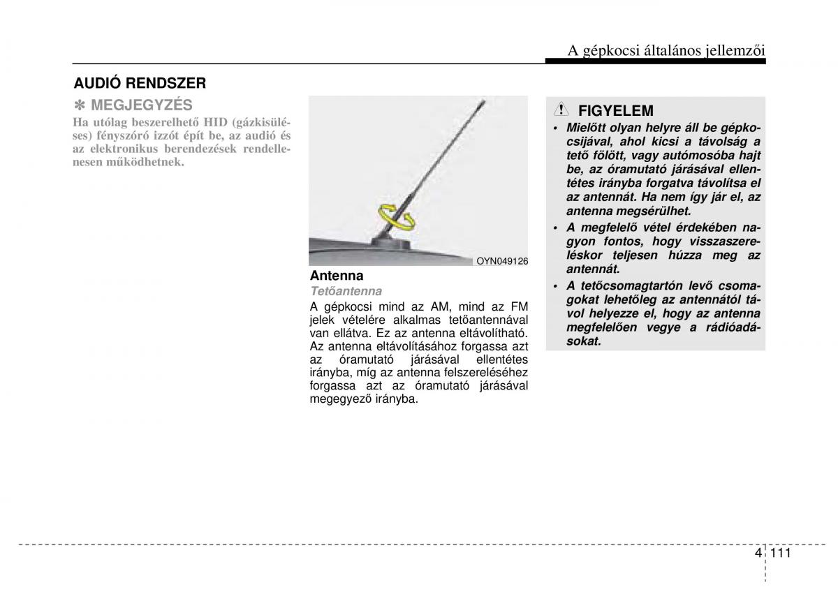 Hyundai ix20 Kezelesi utmutato / page 193