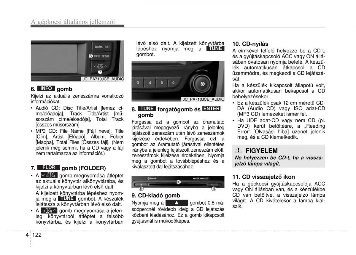 Hyundai ix20 Kezelesi utmutato / page 204