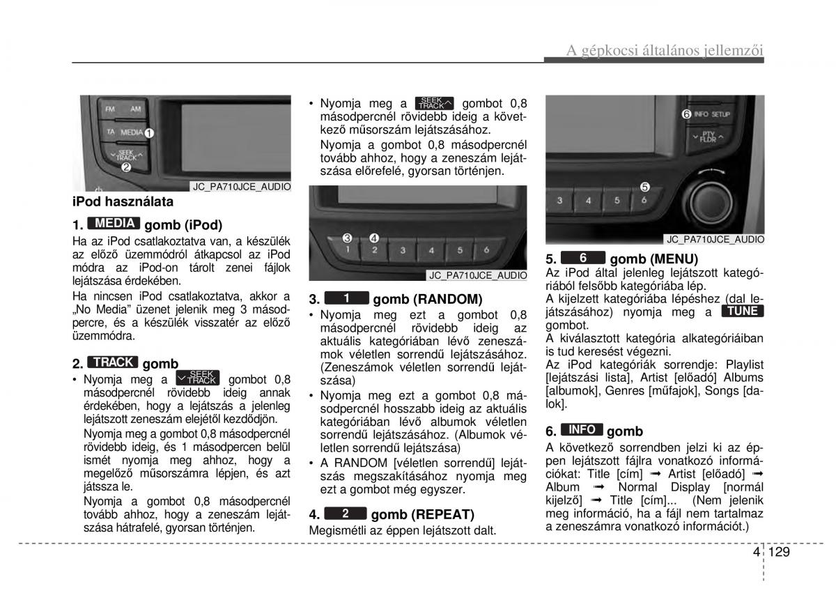 Hyundai ix20 Kezelesi utmutato / page 211